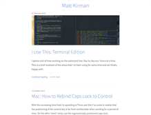 Tablet Screenshot of mattkirman.com